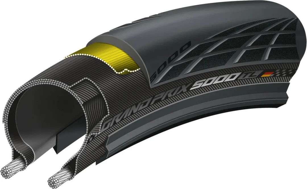 Continental Grand Prix 5000 Buitenband 25-584 - 28 Inch - Zwart