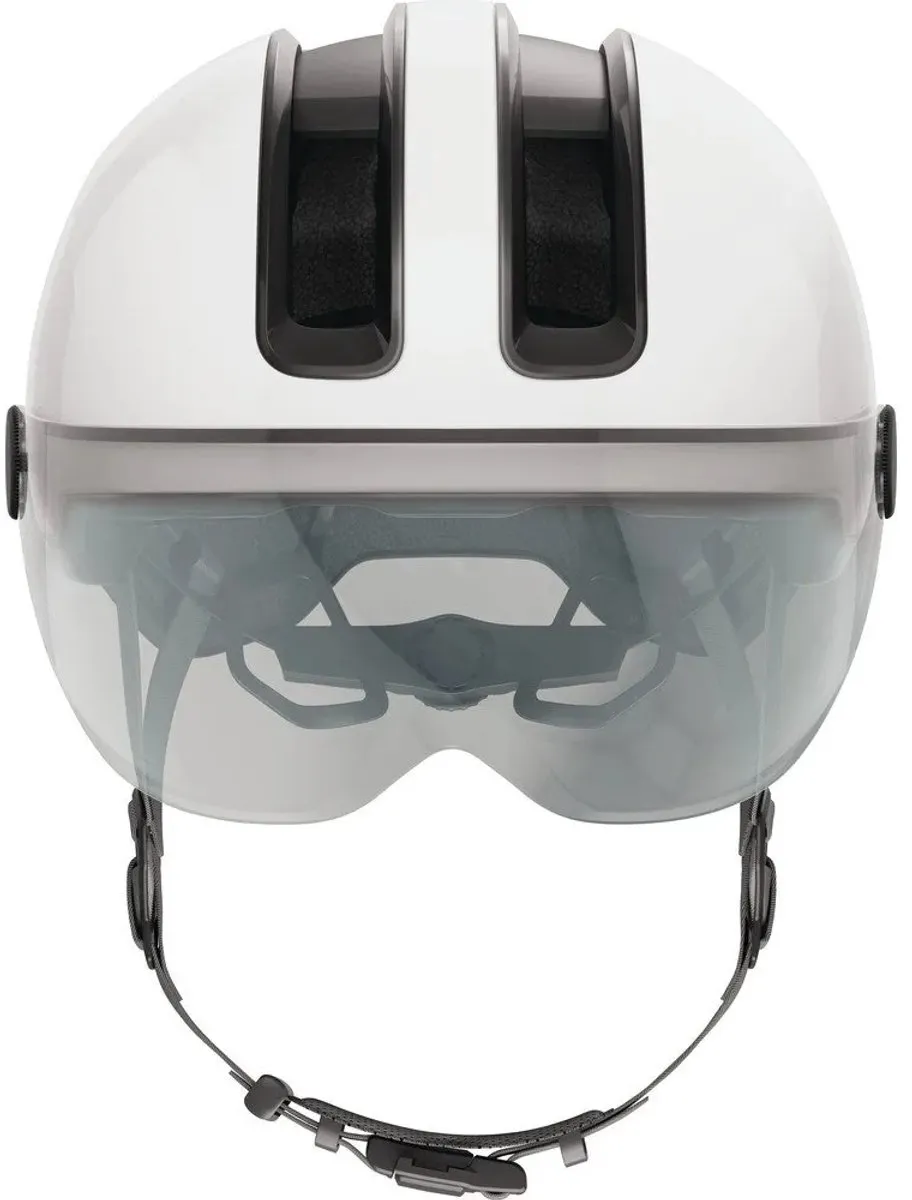 ABUS Hud-Y Ace Fietshelm - Shiny White S