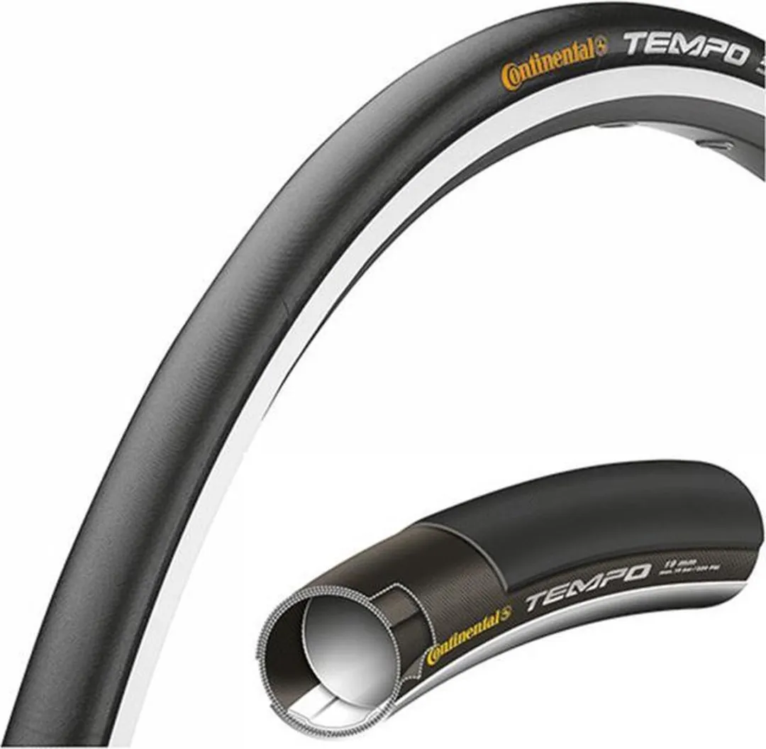 Continental Tempo II Buitenband 28x7/8 - 22-622 - Zwart
