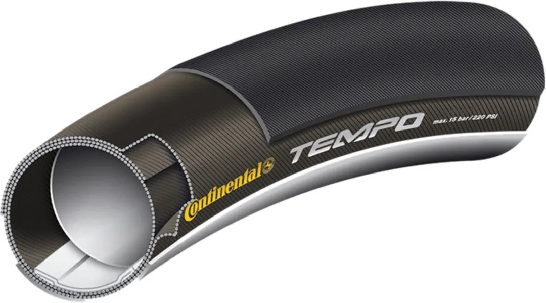 Continental Tempo II Buitenband 28x7/8 - 22-622 - Zwart