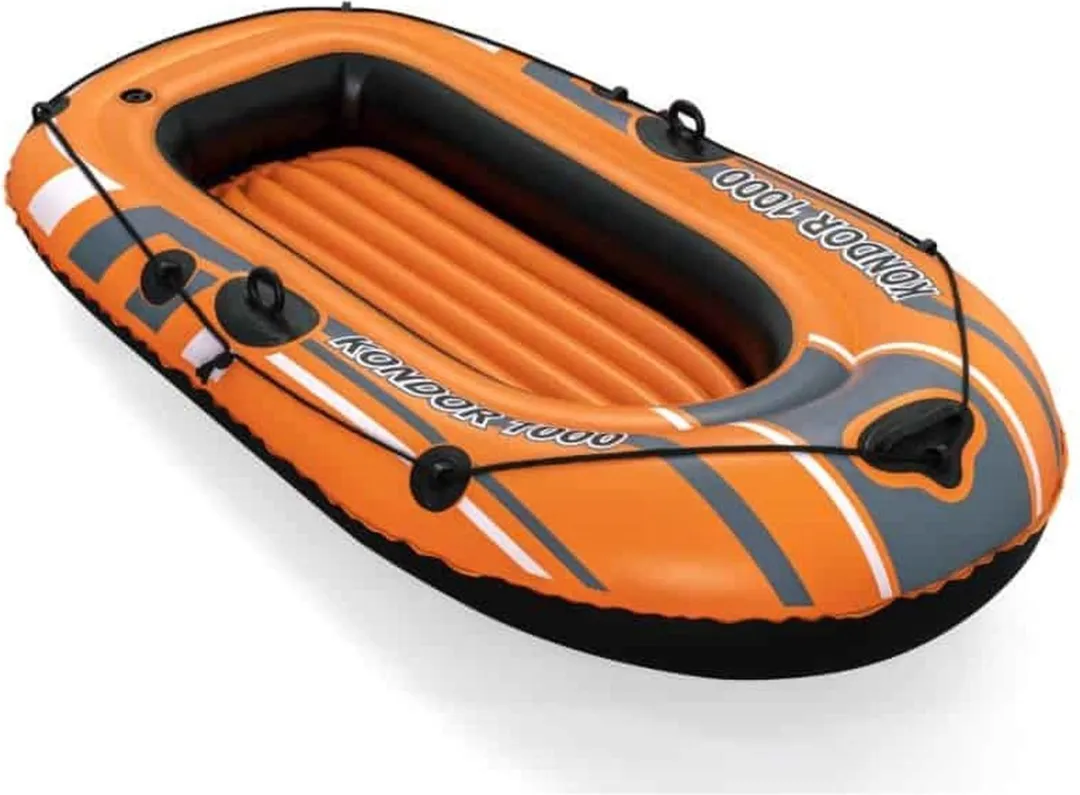 Bestway Kondor 1000 Opblaasboot 1 Persoon - 155x93cm - Oranje/Grijs