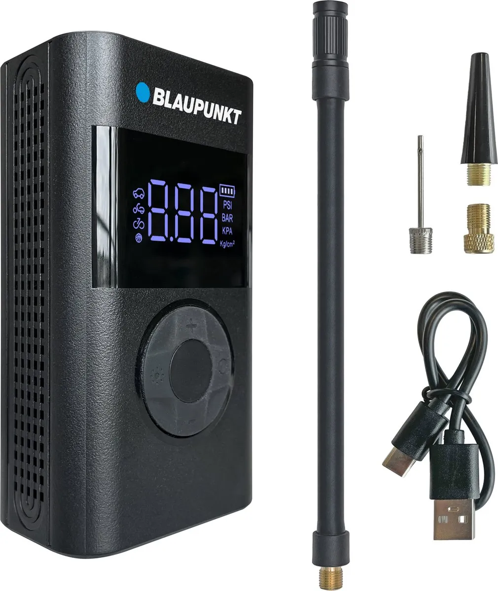 Blaupunkt TPM 124 Luchtpomp - Zwart - afbeelding 6 van 6