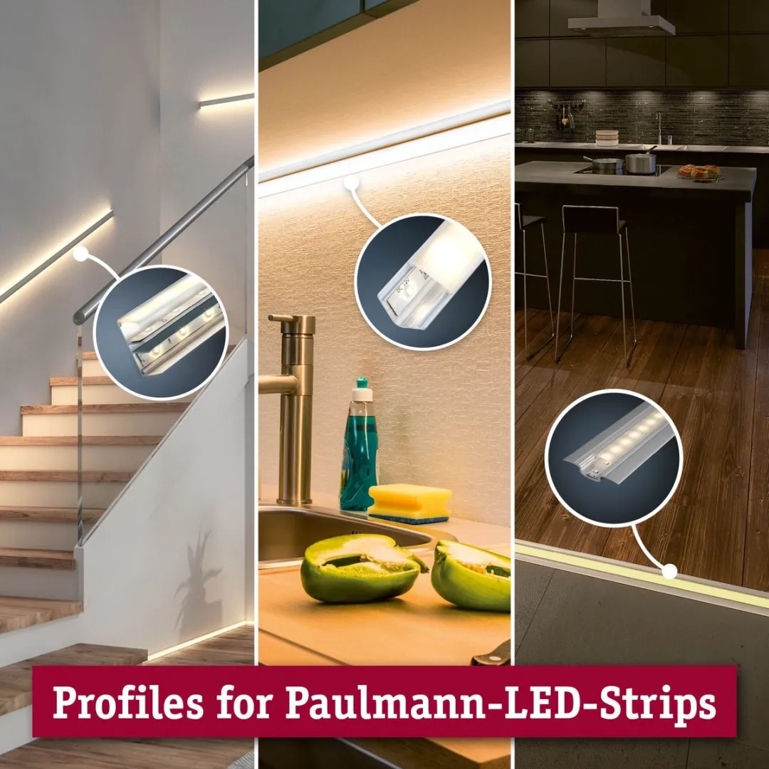 Paulmann LED Strip Profiel Duo 1m Alu