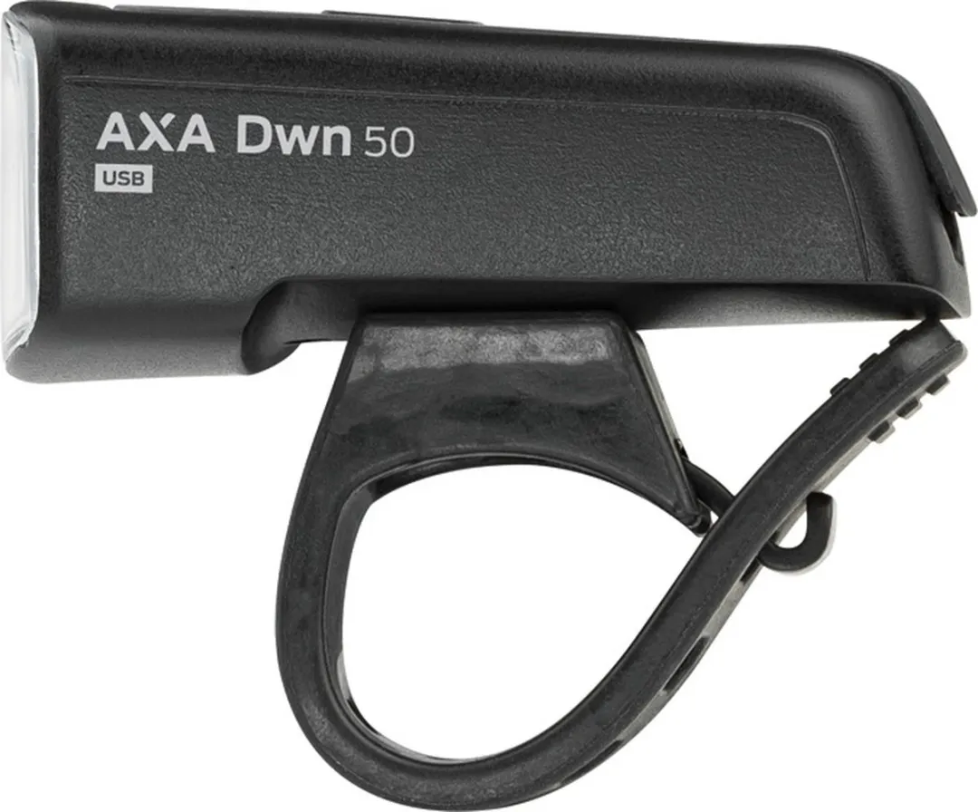 AXA Dwn 50 Lux Fietslamp - USB Oplaadbaar - Zwart