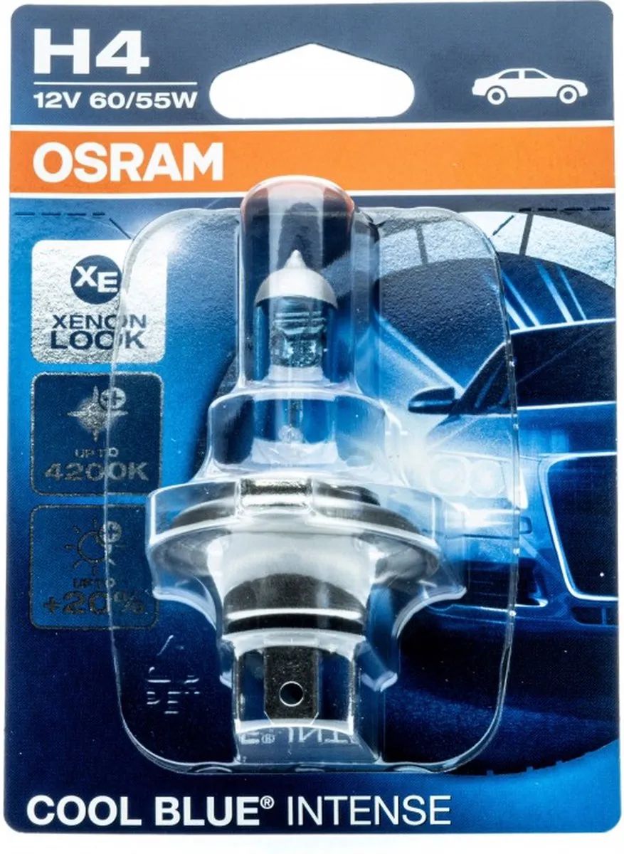 Osram 64193CBI H4 Autolamp Dimlicht 60/55W Ijsblauw