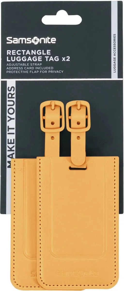 Samsonite Bagagelabel - Geel - 2 Stuks