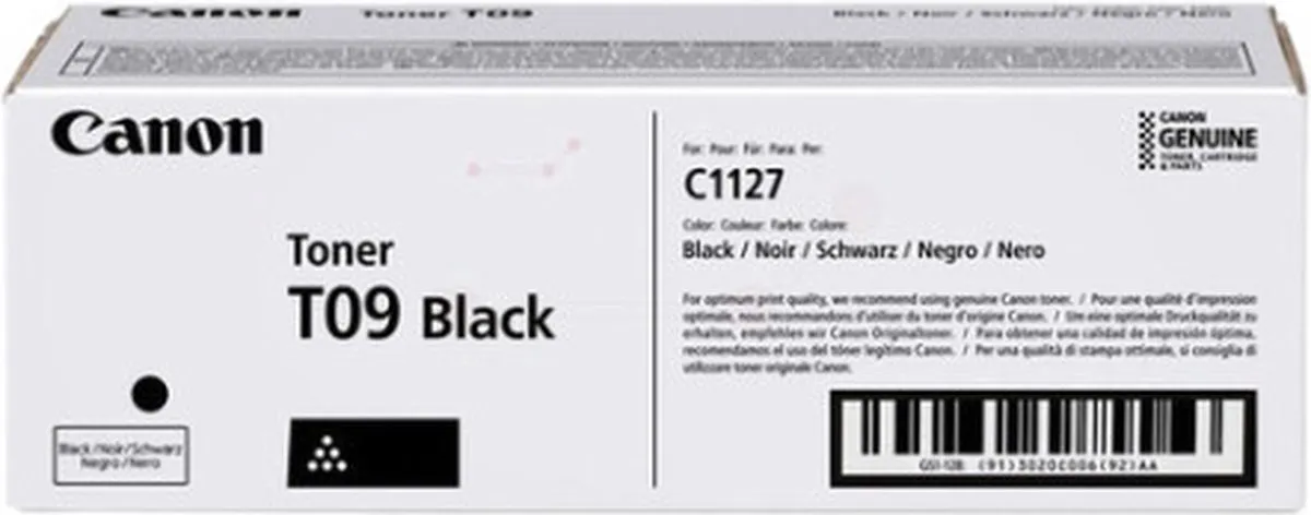 Canon T09 BK Tonercartridge - Zwart