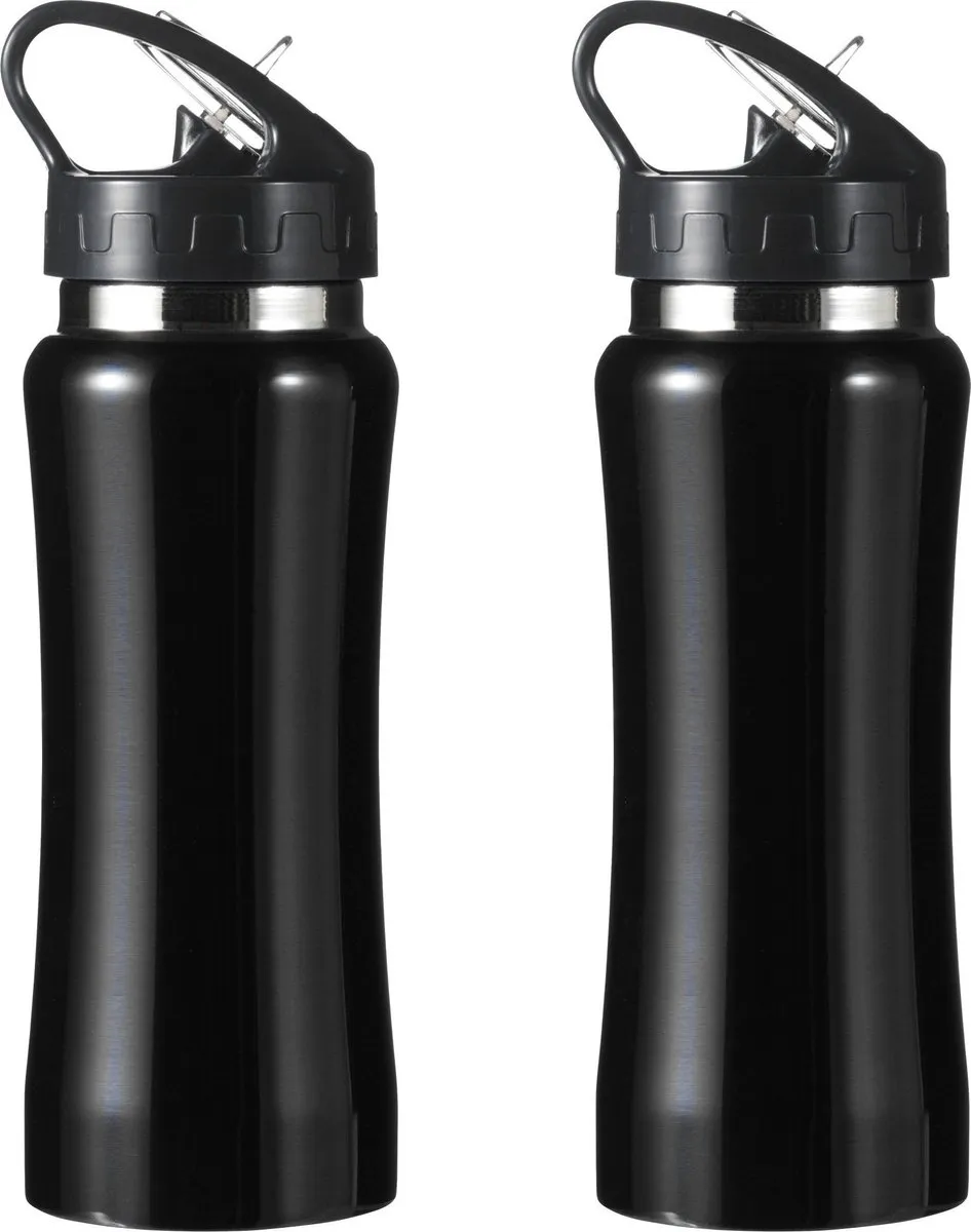 Bellatio Design Sportbidon 0.6L - Zwart