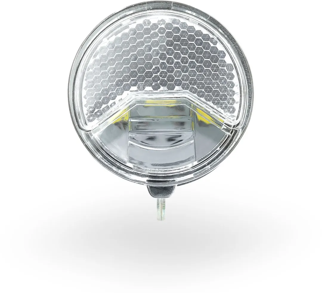 AXA 606 Steady Auto Fietskoplamp - 15 Lux - Dynamo - Dark Chrome