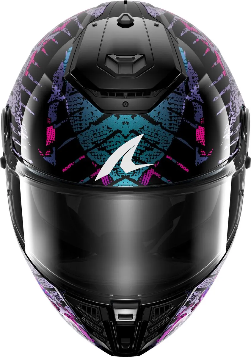 Shark Spartan RS Reptaia Helm - M - Blauw/Zwart/Paars