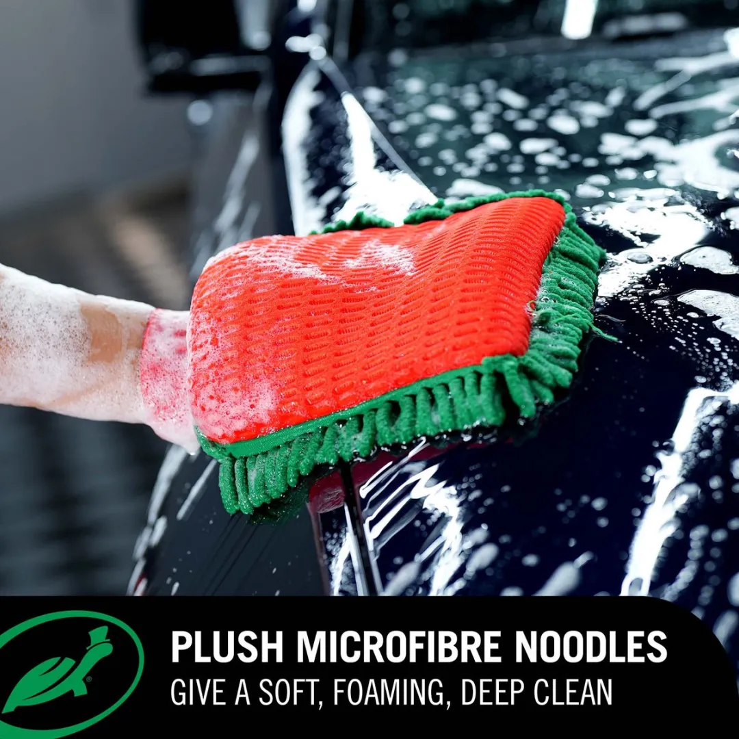 Turtle Wax Zip Wax Washandschoen 54698 - Groen/Rood