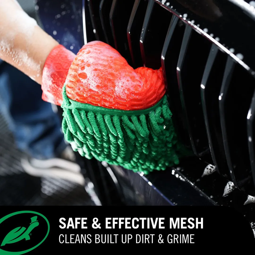 Turtle Wax Zip Wax Washandschoen 54698 - Groen/Rood