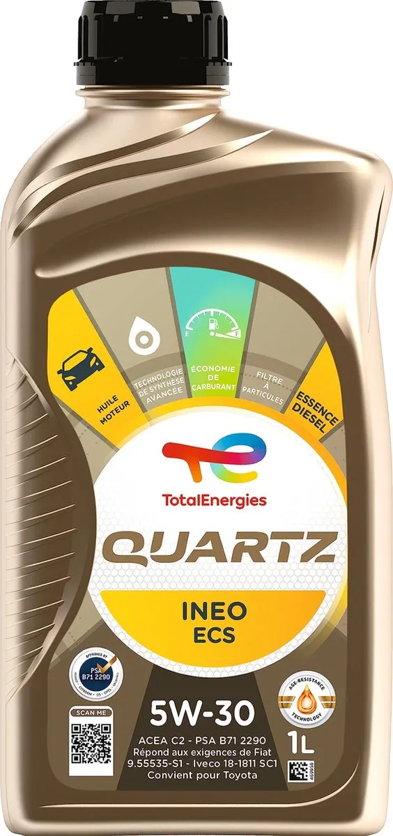 Total Quartz Ineo ECS 5W30 Motorolie 1L