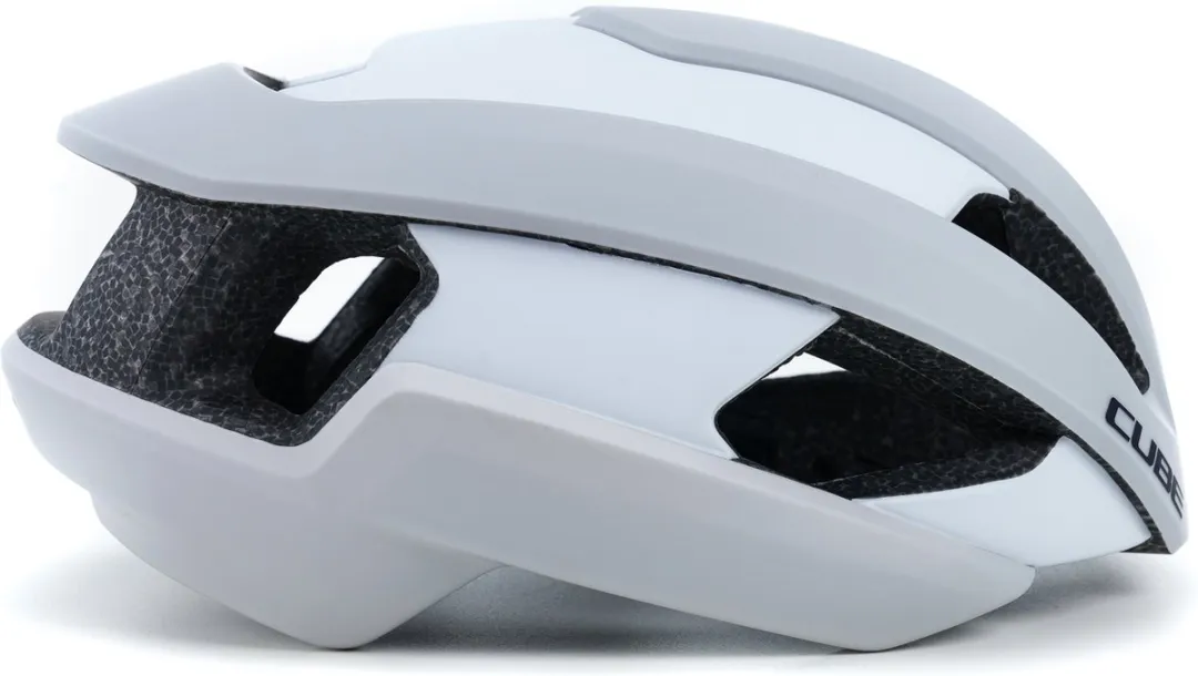 Cube Heron Racefietshelm MIPS - 9 Ventilatiegaten - 49-55cm - Matt Wit/Grijs
