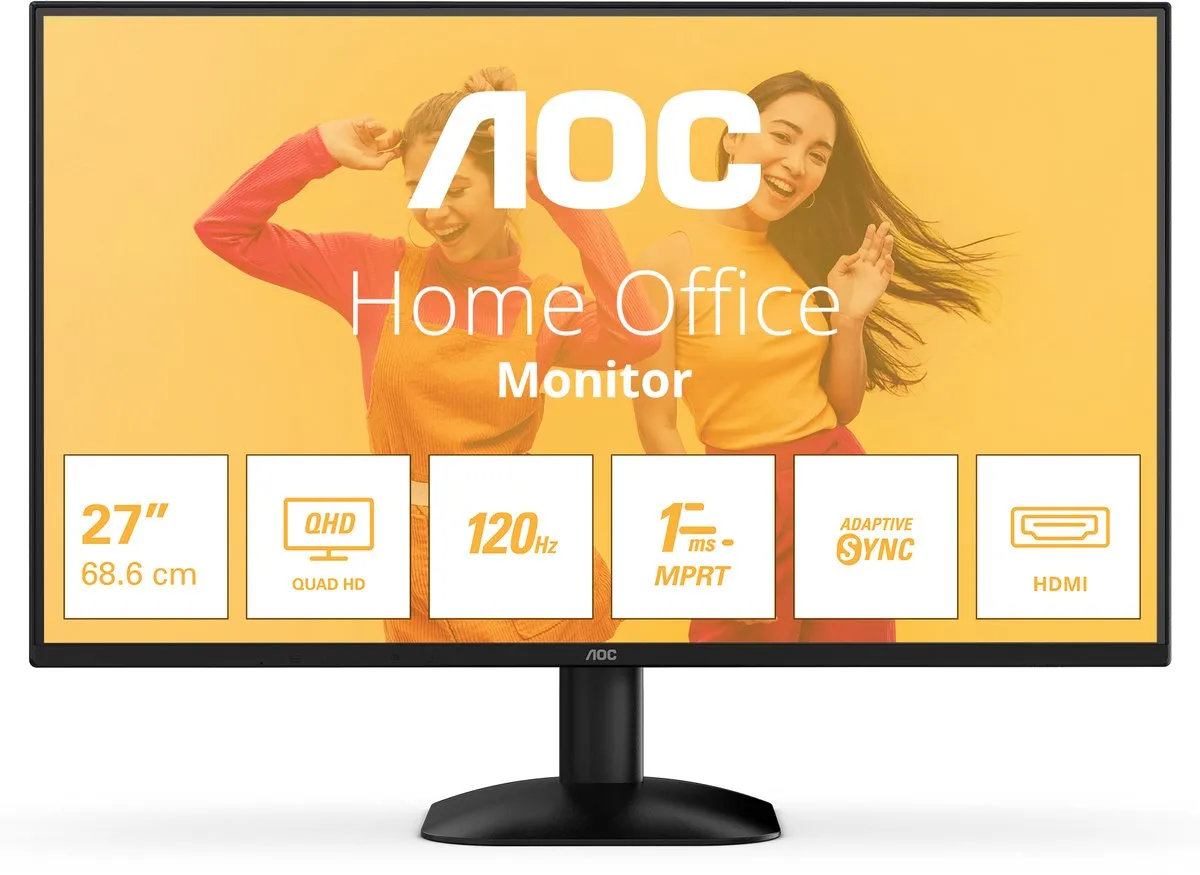 AOC B3 Q27B35S3 Monitor 27" QHD 120Hz - Zwart