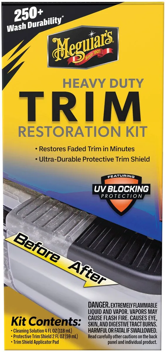 Meguiars Heavy Duty Trim Restoration Kit - 0.3L - Zwart
