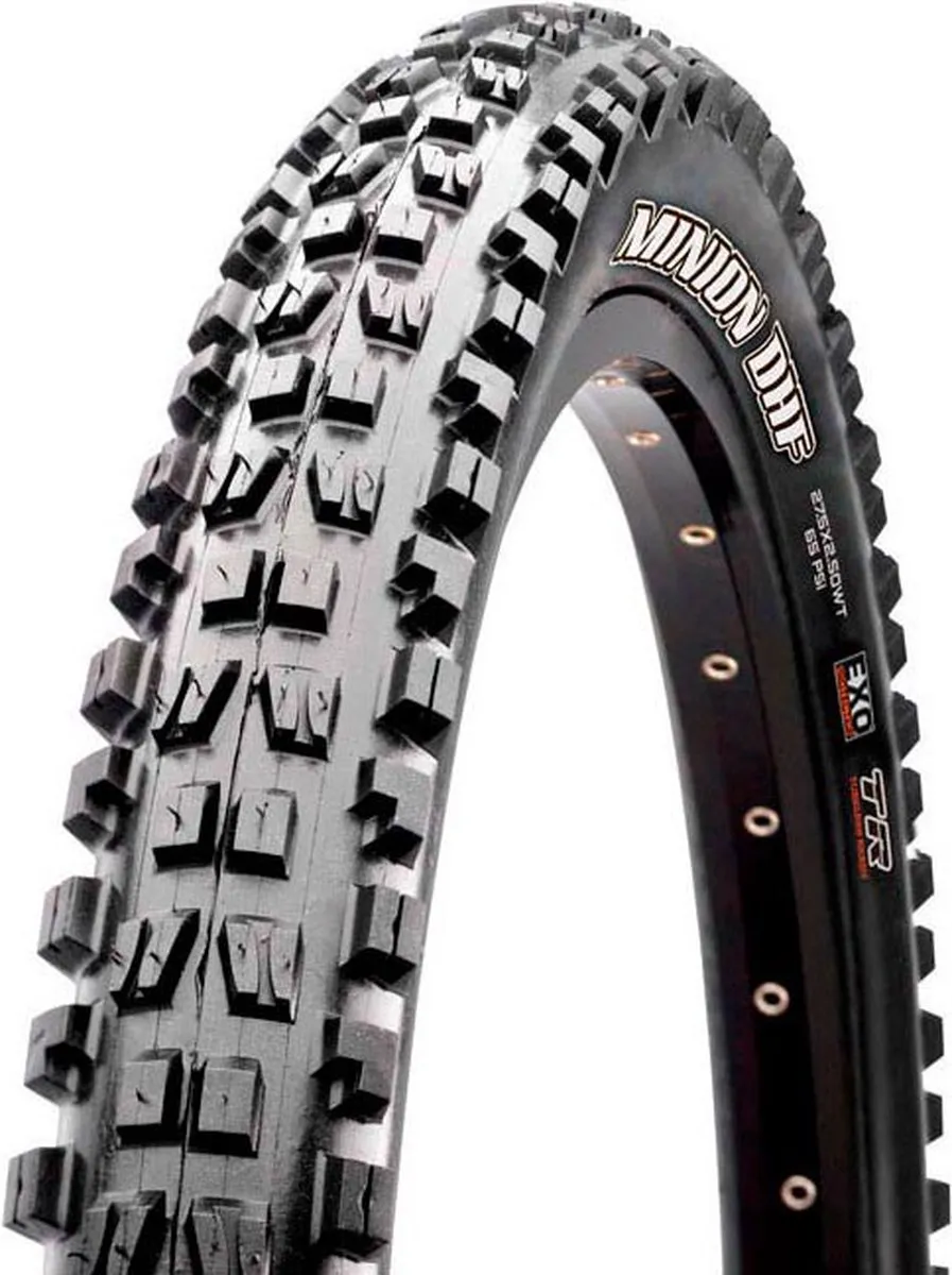 Maxxis Minion DHF+ TLR 27.5x2.80" EXO 3C MaxxTerra Banden - Zwart