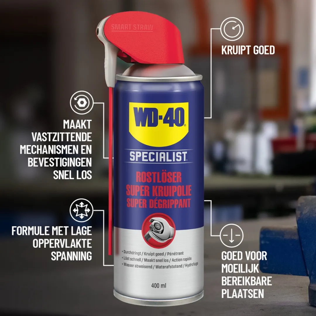 WD-40 Super Kruipolie 250ml - Smart Straw