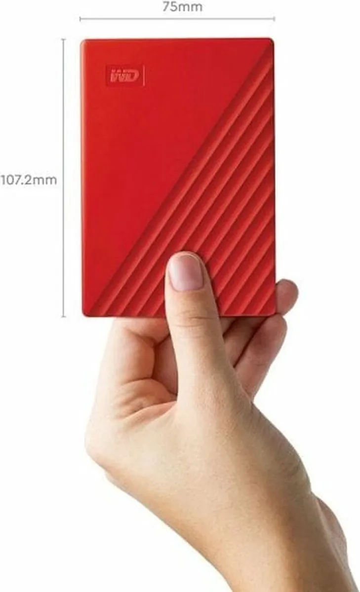 Western Digital My Passport WDBPKJ0040BRD-WESN Externe Harde Schijf 4TB - Rood