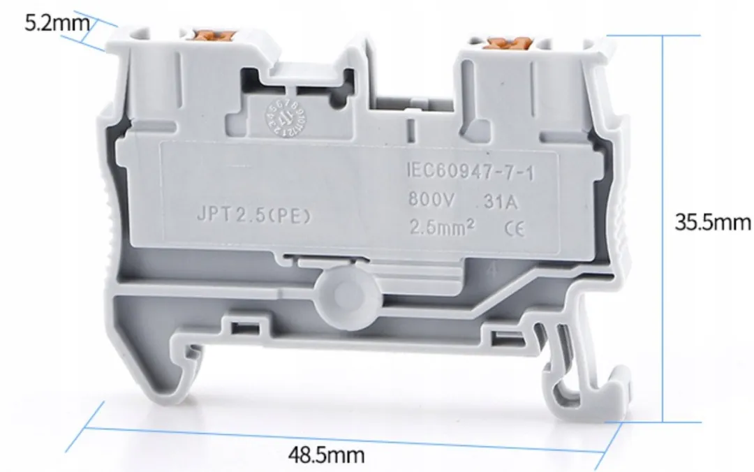 Phoenix Contact ZUG DIN-rail Terminalblok 2.5mm² - Rood