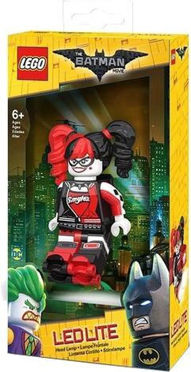 LEGO HE22 Harley Quinn LED Hoofdlamp - Rood
