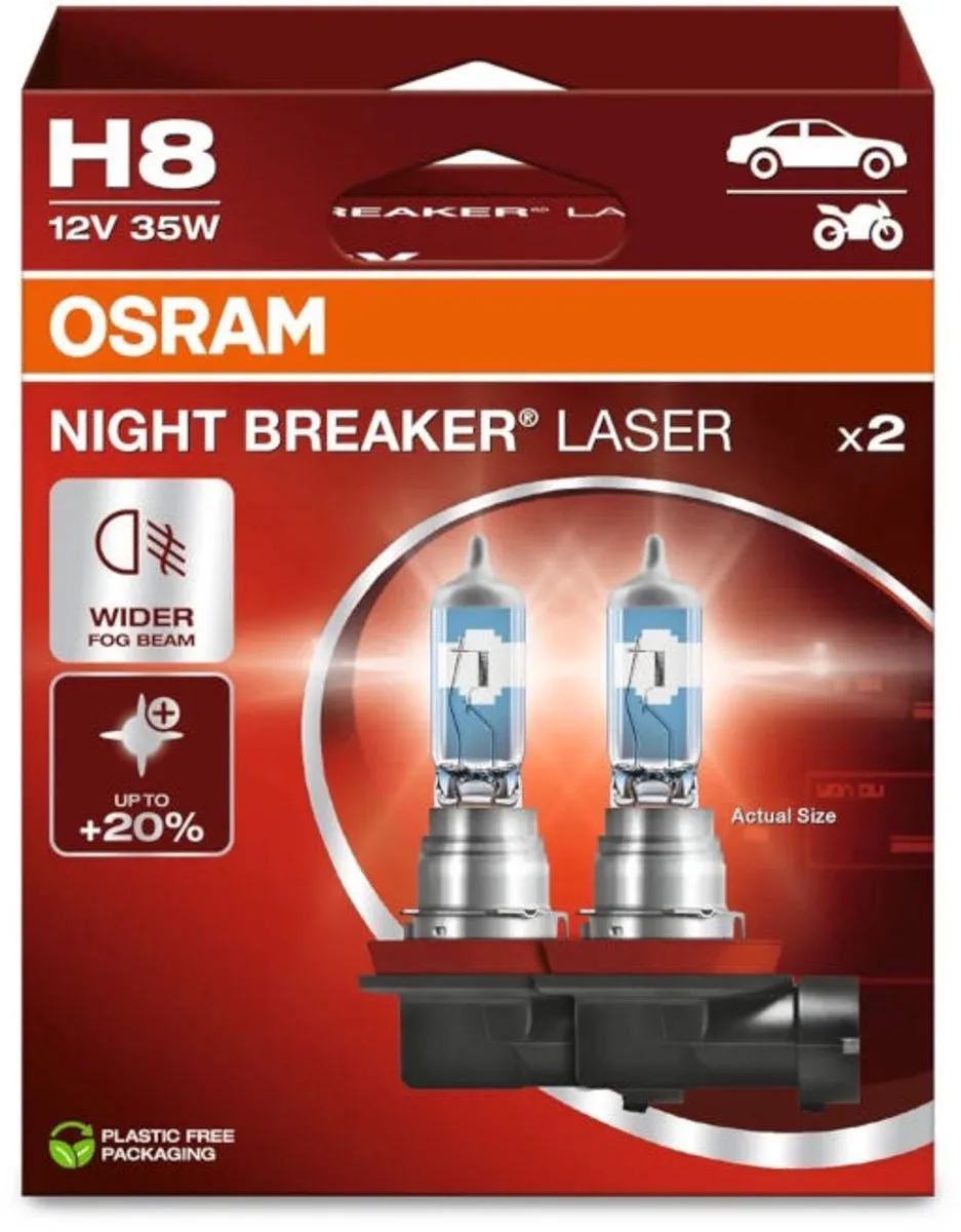 Osram Night Breaker Laser H8 64212NL-2HB Set