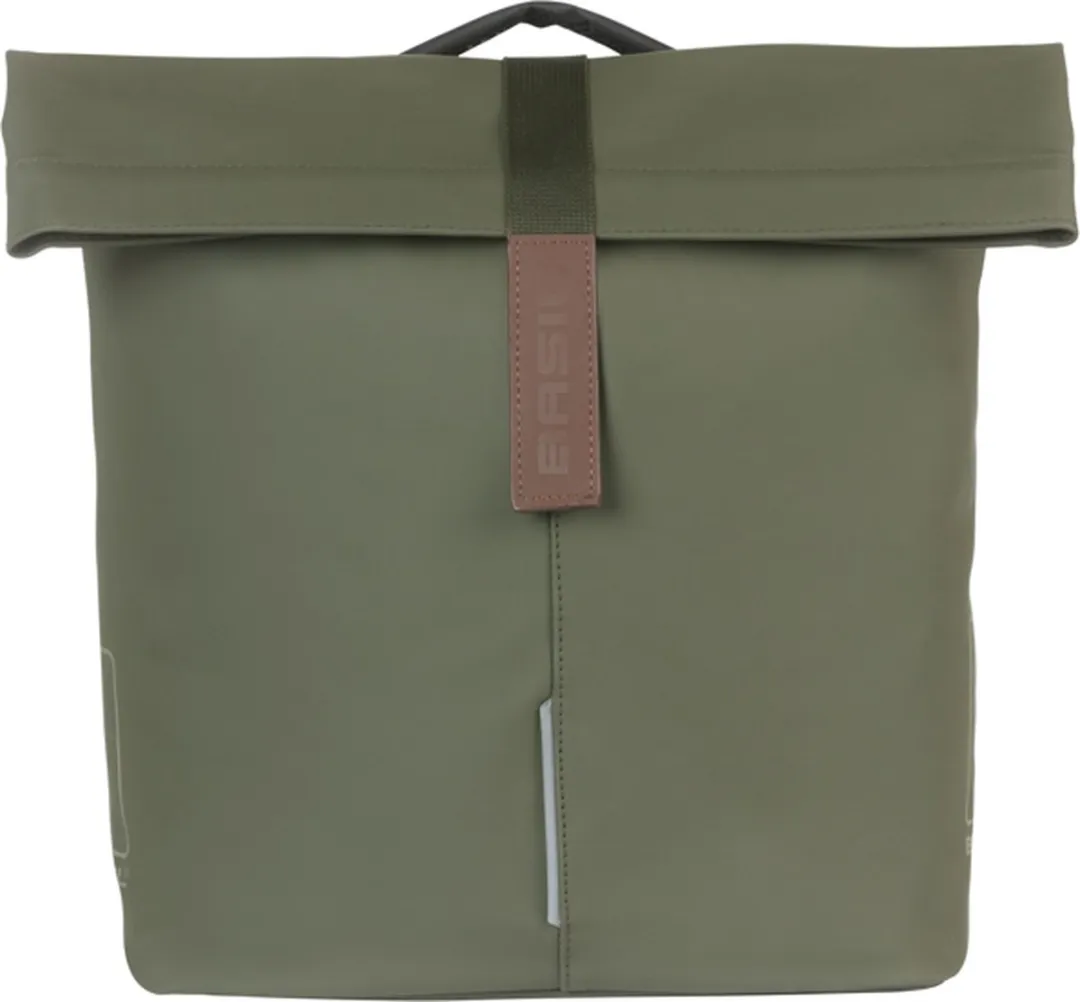 Basil City Dubbele Fietstas 32L - Moss Green