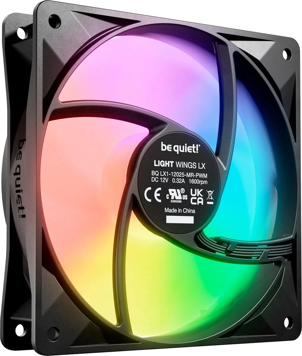 be quiet! Light Wings LX BL120 Ventilator 120mm - Zwart