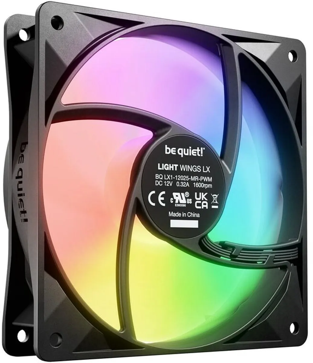 be quiet! Light Wings LX BL120 Ventilator 120mm - Zwart