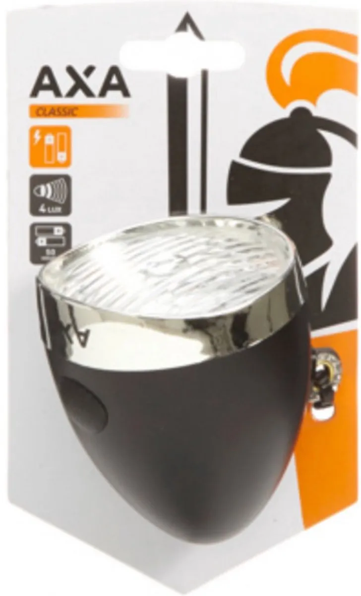 AXA Classic Battery Koplamp - Zwart