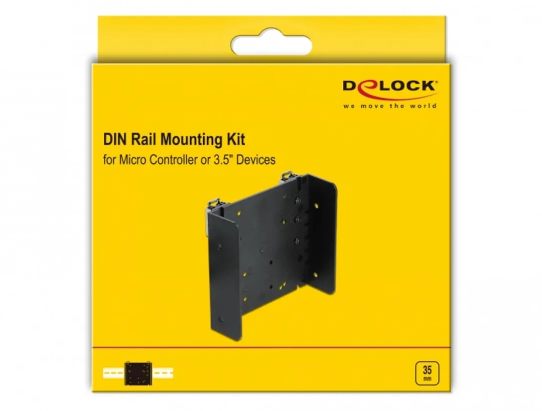 Delock DIN-rail Montageset - 3.5" Apparaten