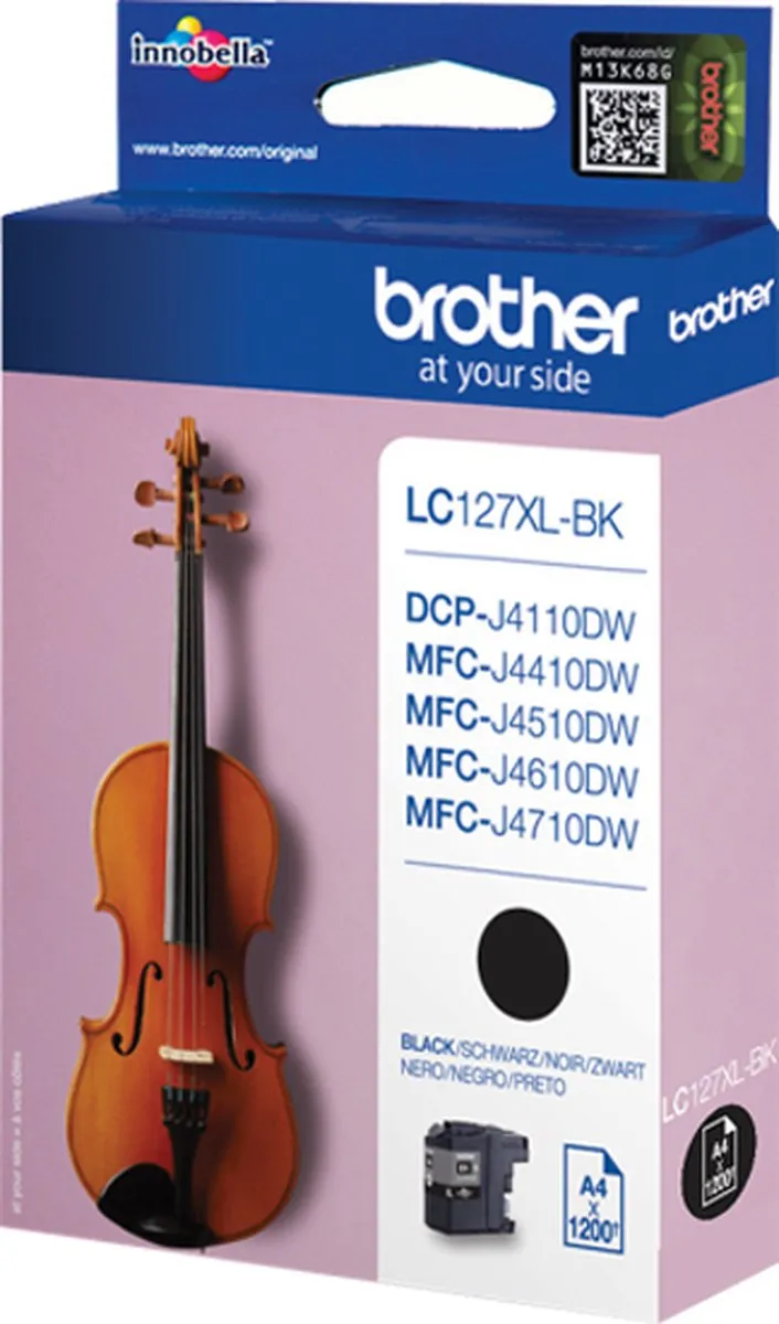 Brother LC127XL-BK Inktcartridge - Zwart