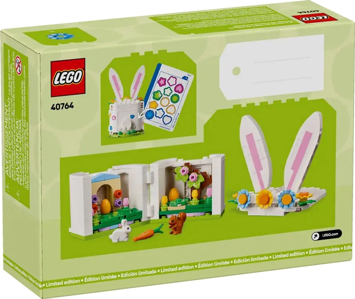 LEGO Pasen Limited Edition 40764 - Verrassingspaashaas - 217 Stukken - Wit - afbeelding 3 van 3
