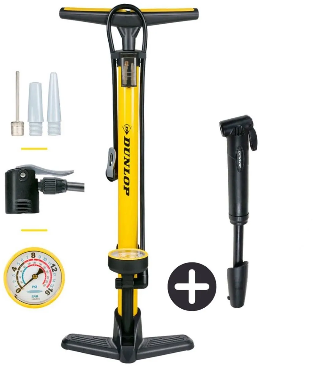 Dunlop Fietspomp met Drukmeter