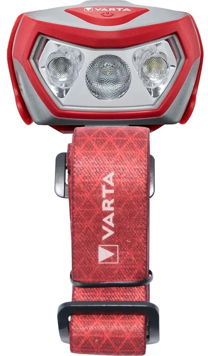Varta Outdoor Sports H20 Pro Hoofdlamp - Rood - IPX4