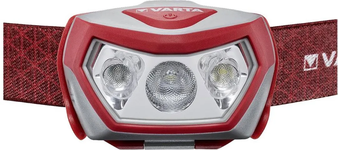 Varta Outdoor Sports H20 Pro Hoofdlamp - Rood - IPX4