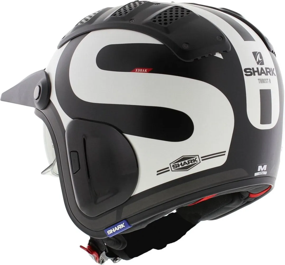 Shark X-Drak 2 Trial Helm Thrust-R - XS - Mat zwart/wit/antraciet