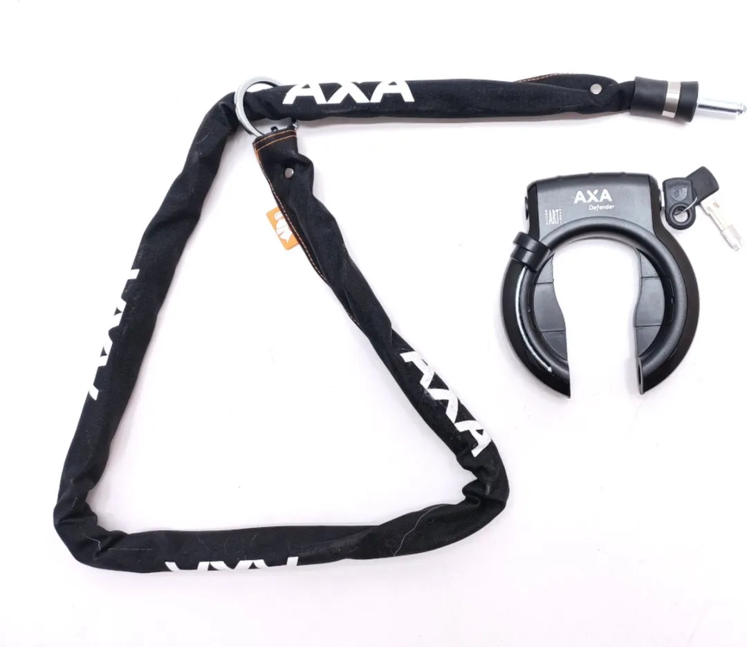 AXA Defender RLC Plus 140 Fietsslotset - 140cm - Zwart