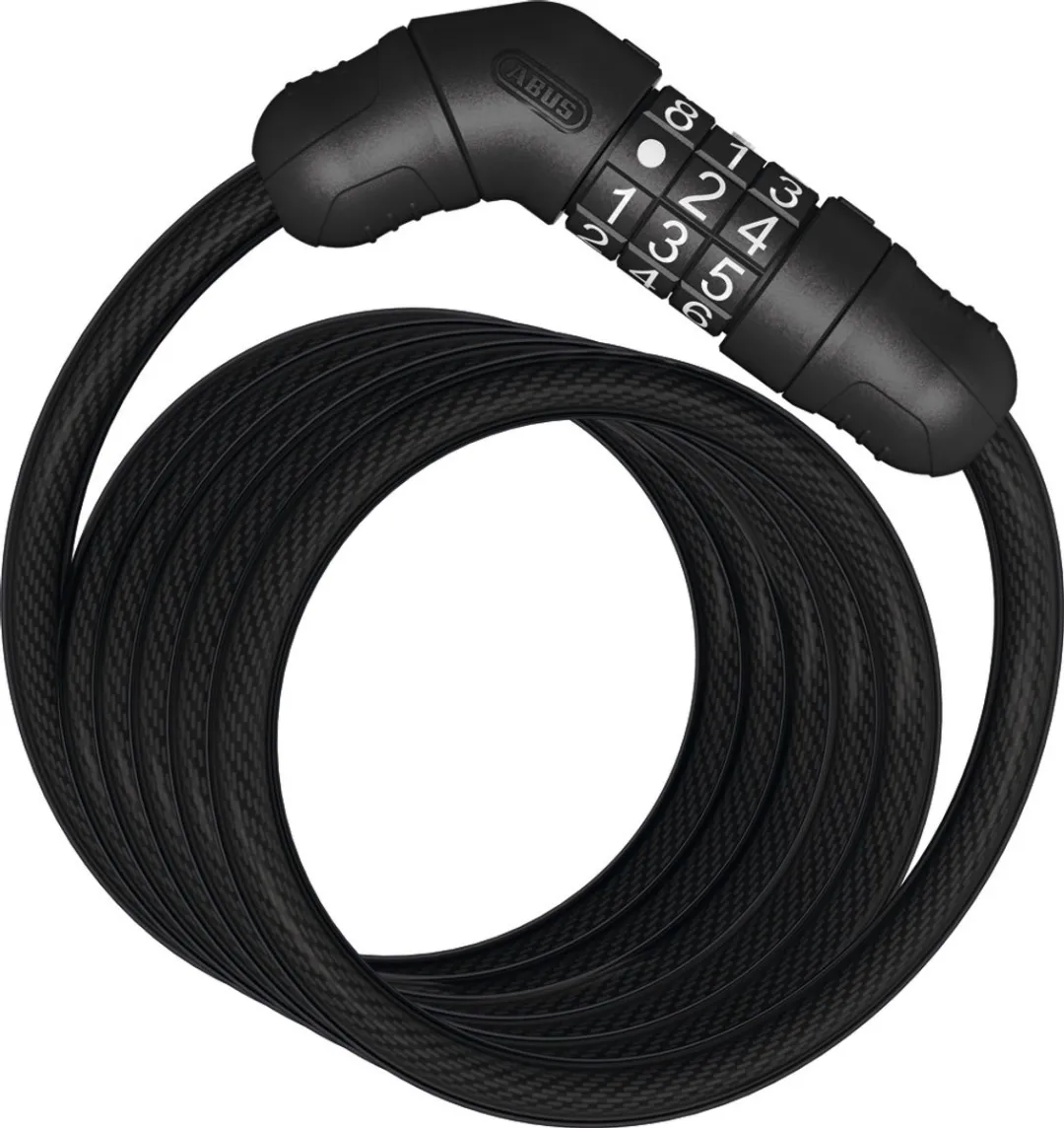 ABUS Star 4508C/150 Spiraalkabelslot - 8mm - Cijferslot - Zwart - afbeelding 4 van 5