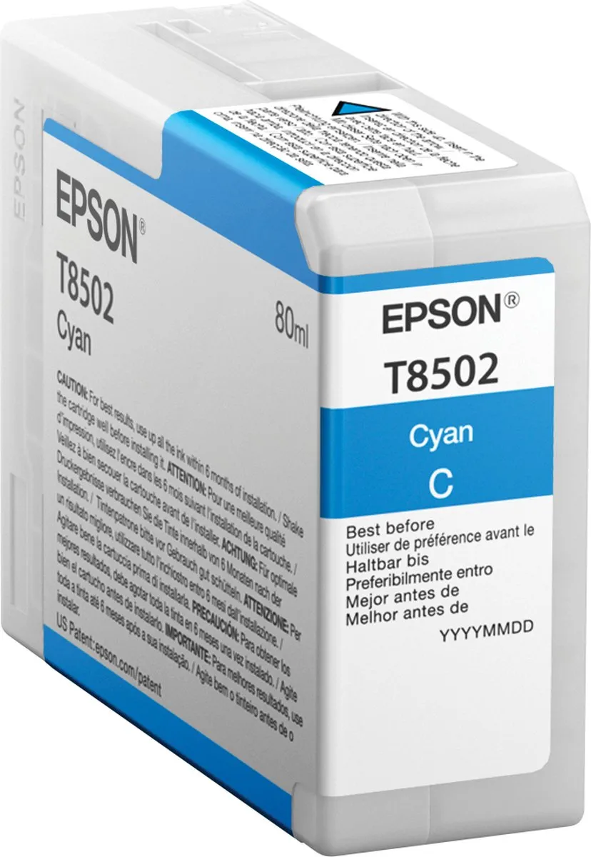 Epson T8502 Cyaan Inktcartridge - 80ml
