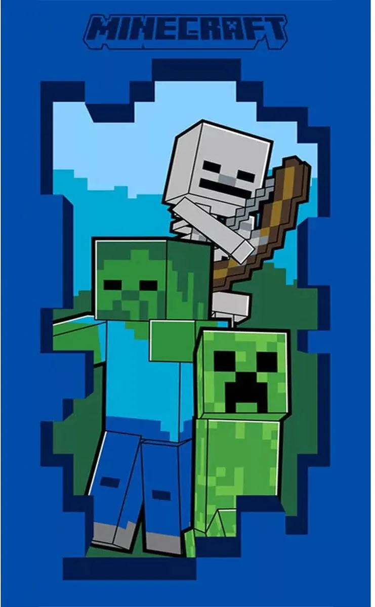 Minecraft Handdoek 30x50cm
