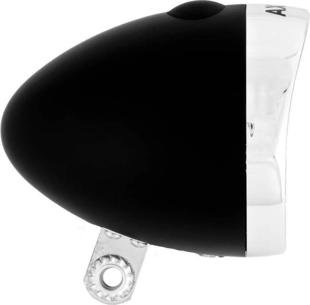 AXA Klassieke LED Fietskoplamp - 4 Lux - Zwart