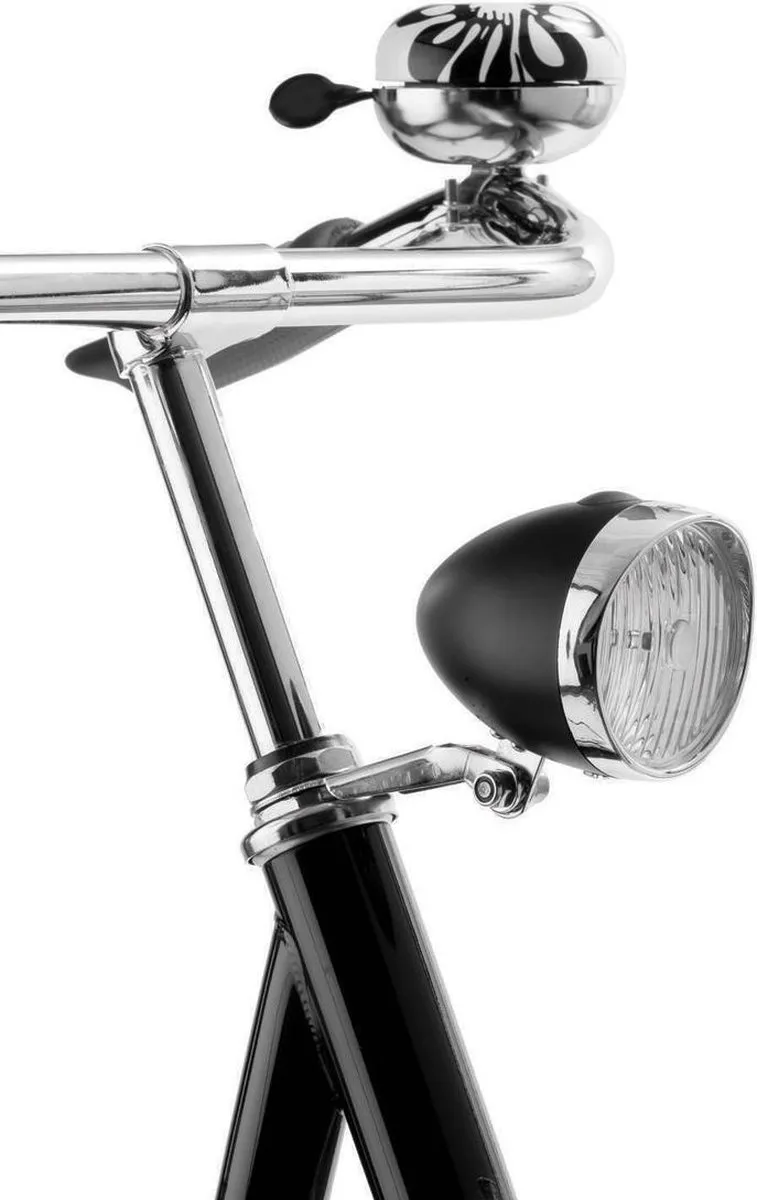 AXA Klassieke LED Fietskoplamp - 4 Lux - Zwart