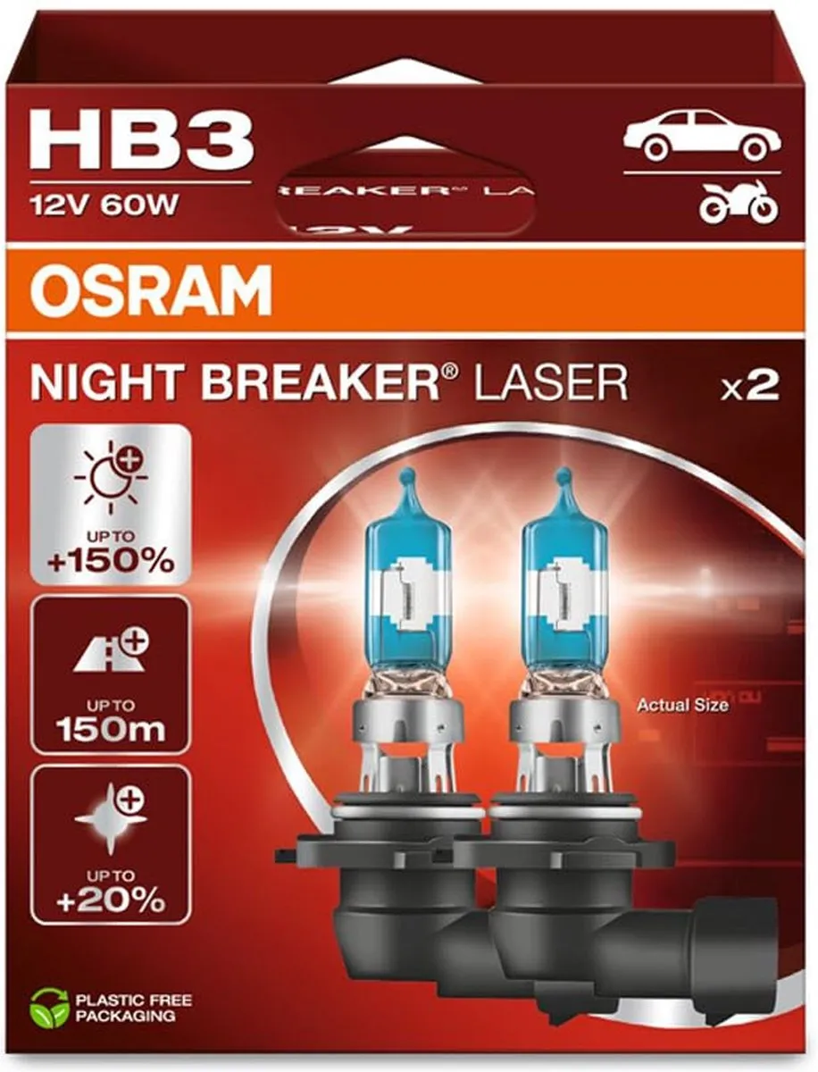 Osram HB3 NIGHT BREAKER LASER Set - 2 Stuks