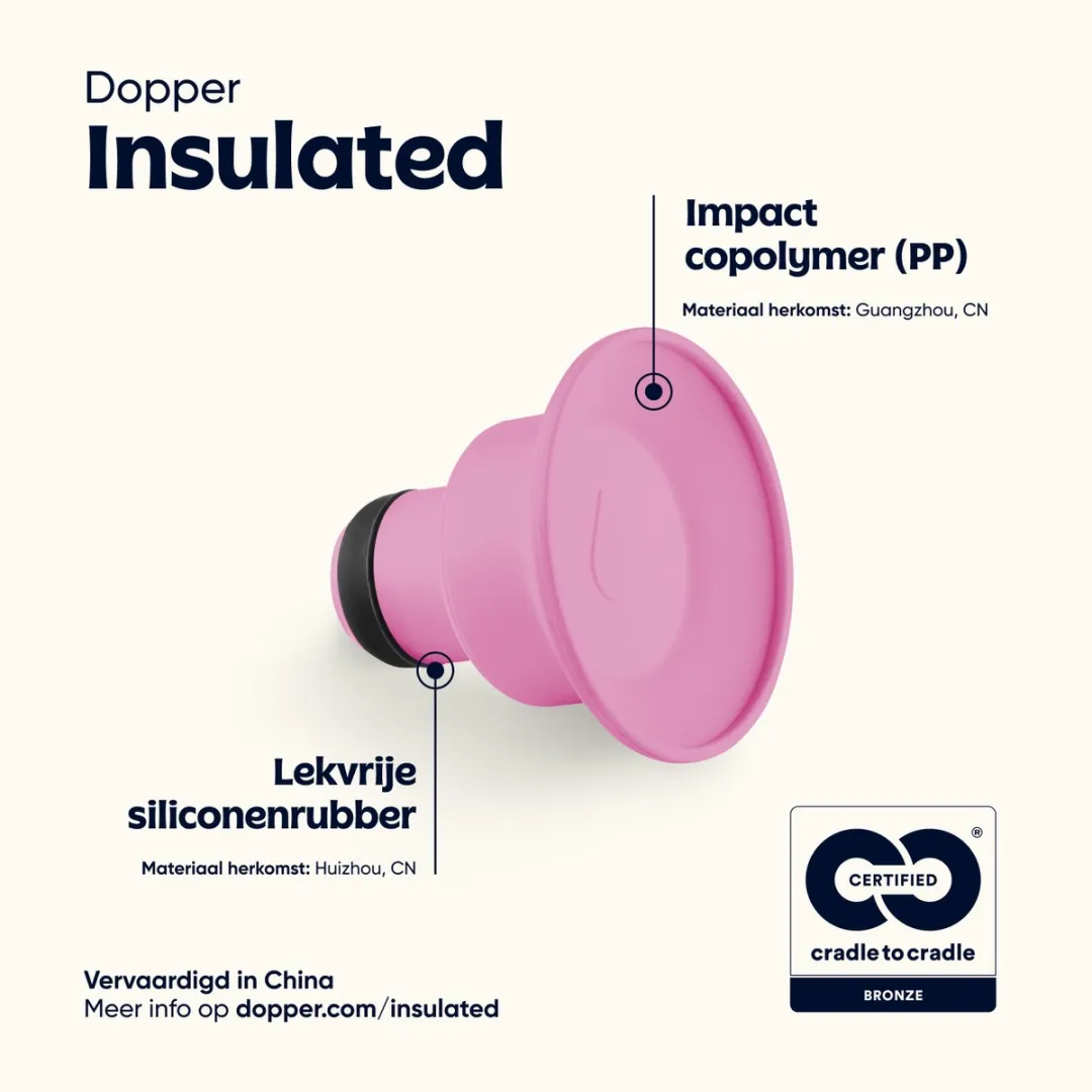 Dopper Insulated Pelican Pink - 580ml - afbeelding 4 van 4