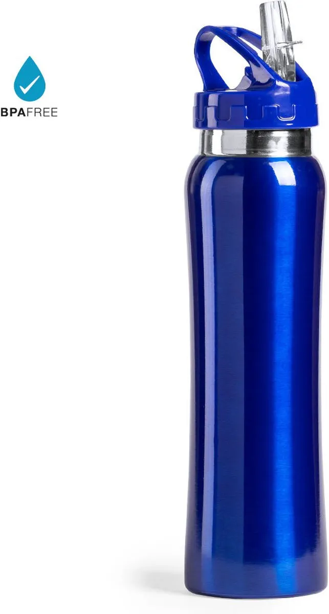 Bellatio Design Set van 2 Drinkflessen 800ml - Blauw