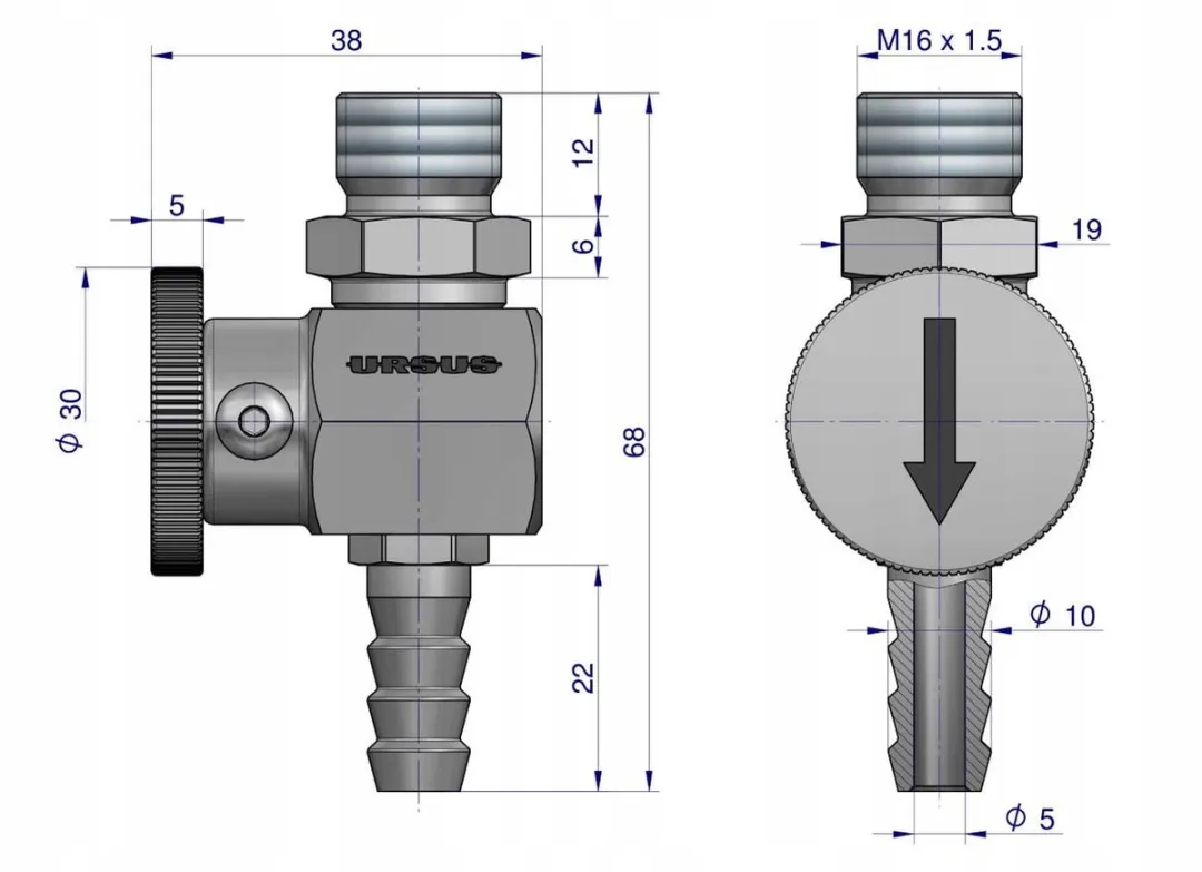 Ursus Brandstofkraan - C-330/C-360