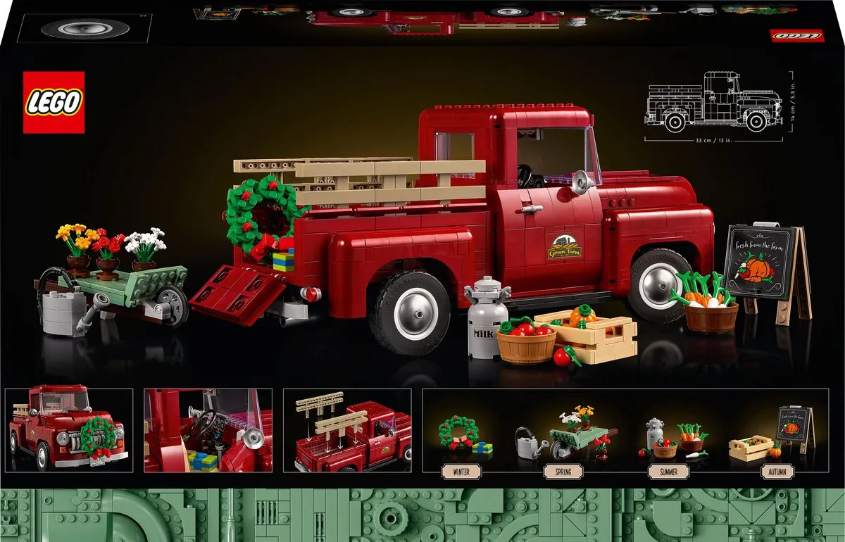 LEGO IDEAS Pick-up Truck 10290 - 1677 Stukken - Rood - afbeelding 5 van 6