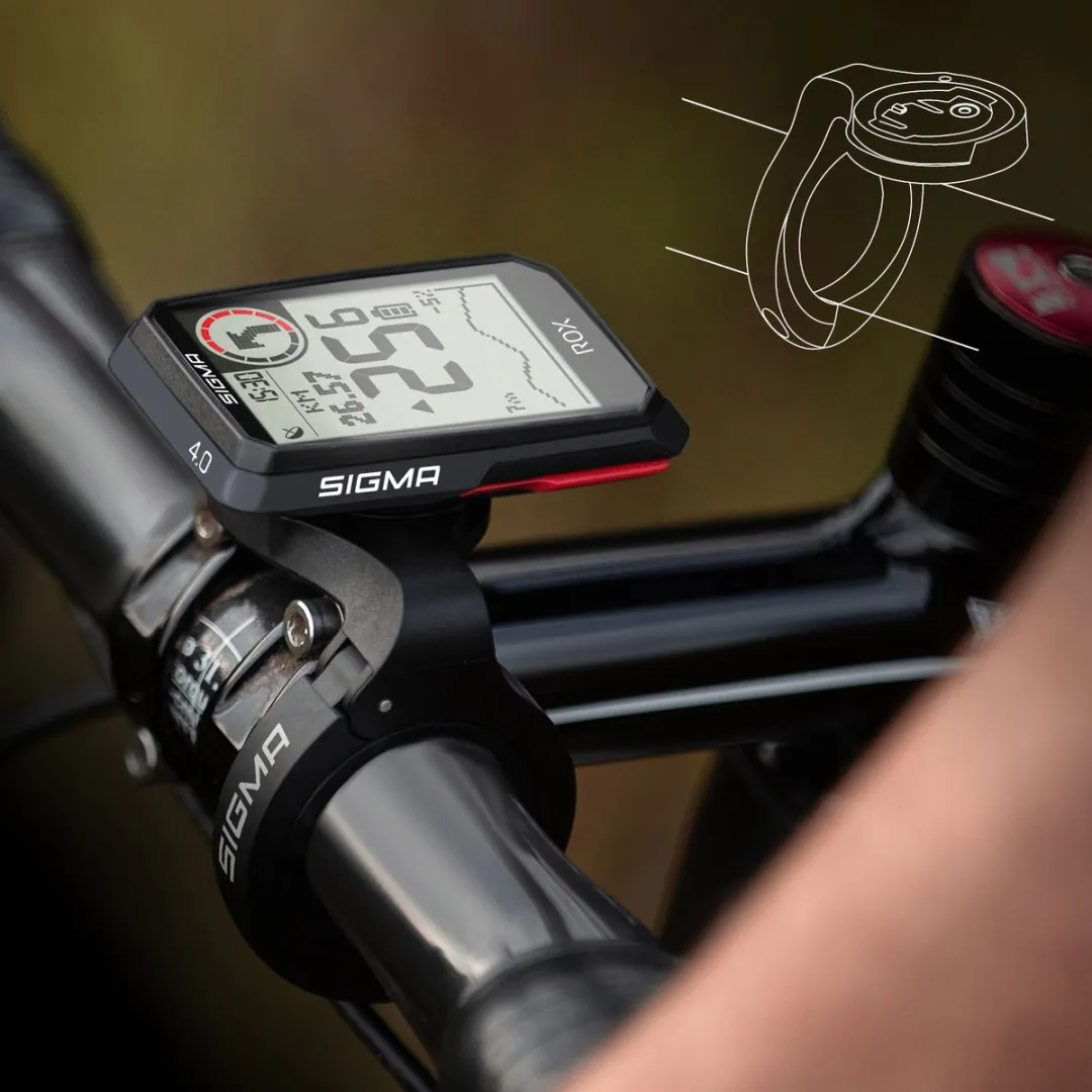 Sigma ROX 4.0 GPS HR Fietscomputer - Butler Stuurhouder - 01064