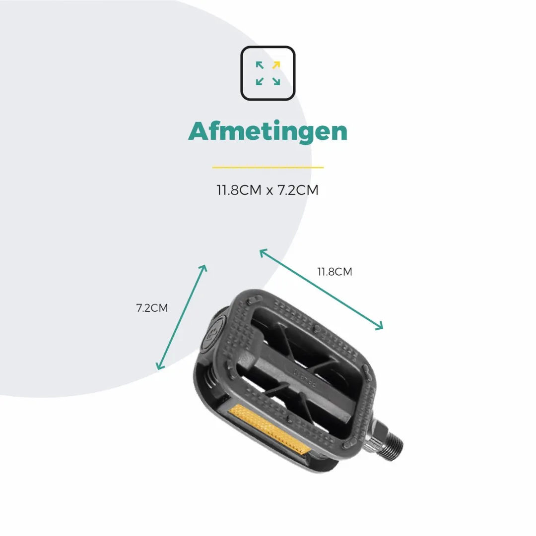 Voltano Antislip E-bike Pedalen 421125 - Zwart